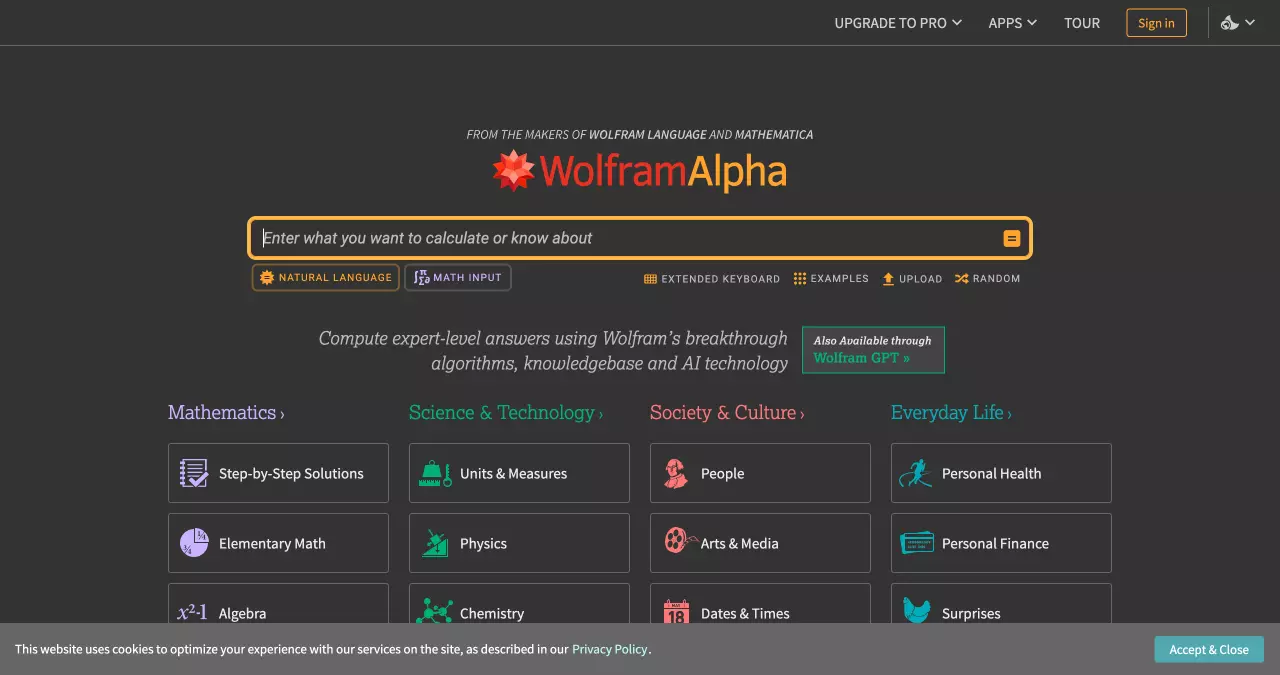 WolframAlpha