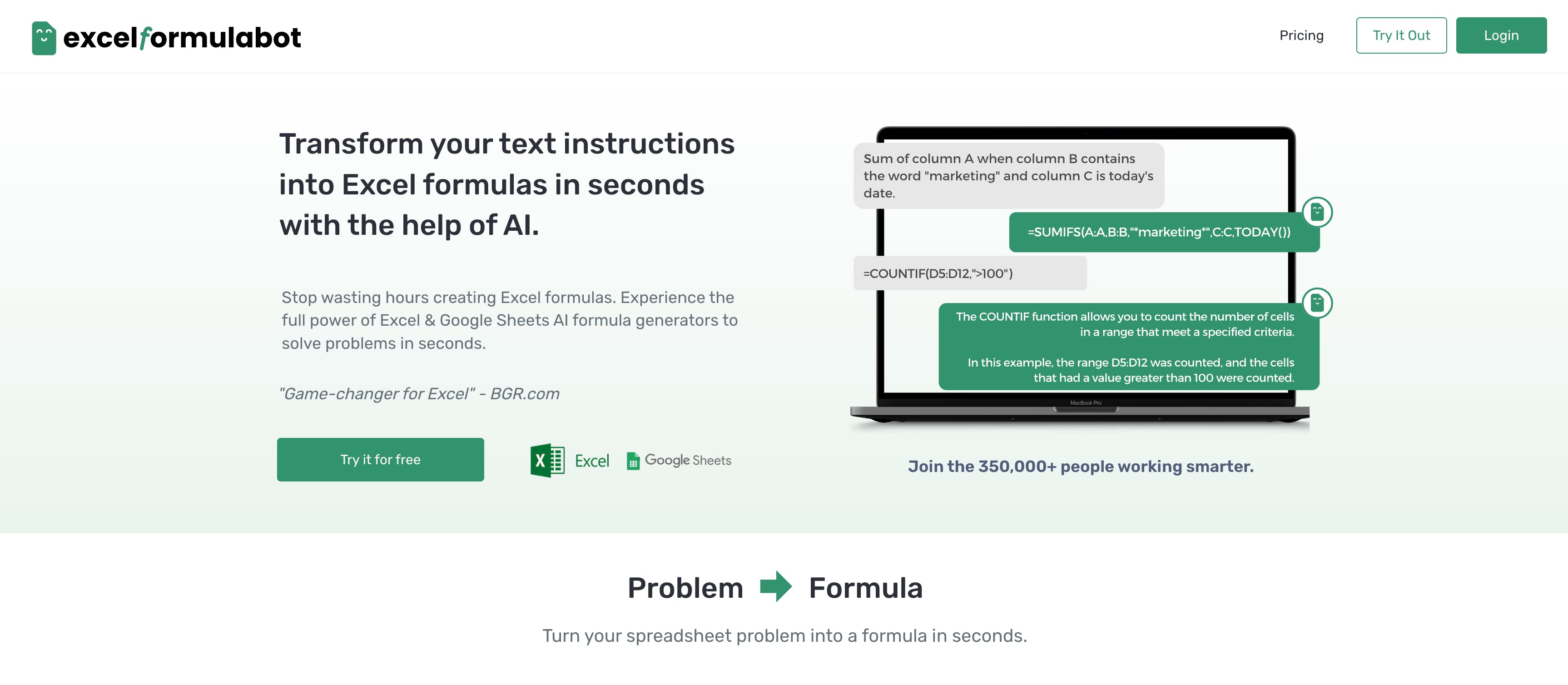 Excel Formula Bot AI logo